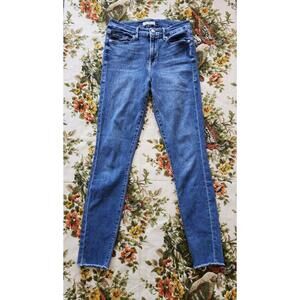 Good American Good Legs Skinny Jeans Womens Size 6 Blue Stretch High Waist 26x28